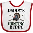 thumbnail image 3 of Inktastic Turkey Hunter Daddys Hunting Buddy Boys Baby Bib, 3 of 4