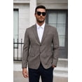 thumbnail image 3 of COOFANDY Mens Plaid Sport Coats, Two Button Lightweight Casual Blazer Stylish Suit Jacket for Daily Wedding, 3 of 8