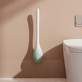 thumbnail image 4 of Silicone Toilet Brush Wall Mounted Toilet Scrubber Without Drilling for Bathroom Floor Standing, 4 of 5