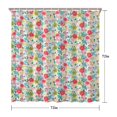 thumbnail image 5 of Pioneer Flower Floral Print Pattern Shower Curtain 72"x72" ,Bathroom Decorative Shower Curtains Set with 12 Hooks,Modern Waterproof Washable Shower Curtain, 5 of 6