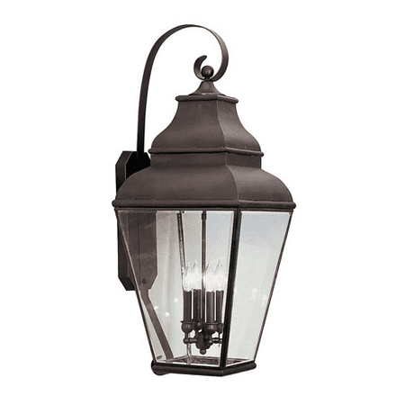 

Wall Sconces 4 Light With Clear Beveled Glass Bronze size 36 in 240 Watts - World of Crystal