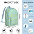 thumbnail image 4 of Retro Lemon Pattern School Backpack, Summer Citrus Fruit Print Vintage Floral Daypack with Cute I Love Lemons Design, 4 of 4