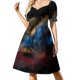 thumbnail image 4 of Arte Mármol V1 # burbuja roja # Buyart Vestido de manga corta Vestidos de verano para mujer vestido para mujer, 4 of 8