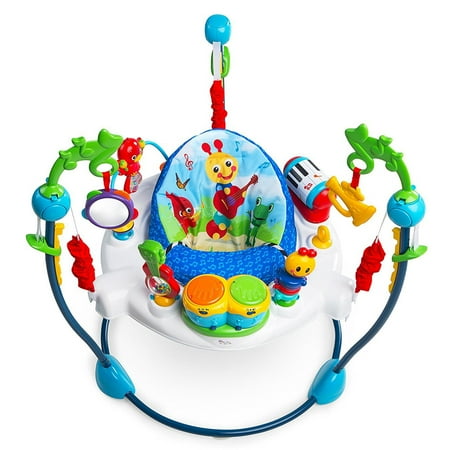 Baby Einstein Neighborhood Symphony Activity Infant Jumper with Take-Along Drum Set  Unisex