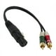 thumbnail image 4 of Cable XLR de 3 Clavijas a Cable de sonido Auxiliar RCA Doble Adaptador de Micrófono Cable 30cm 12 ", 4 of 7