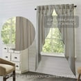 thumbnail image 2 of VHC Brands Grain Sack Blue Stripe Vintage Farmhouse Prairie Long Panel Curtain Set 84x36x19, 2 of 7