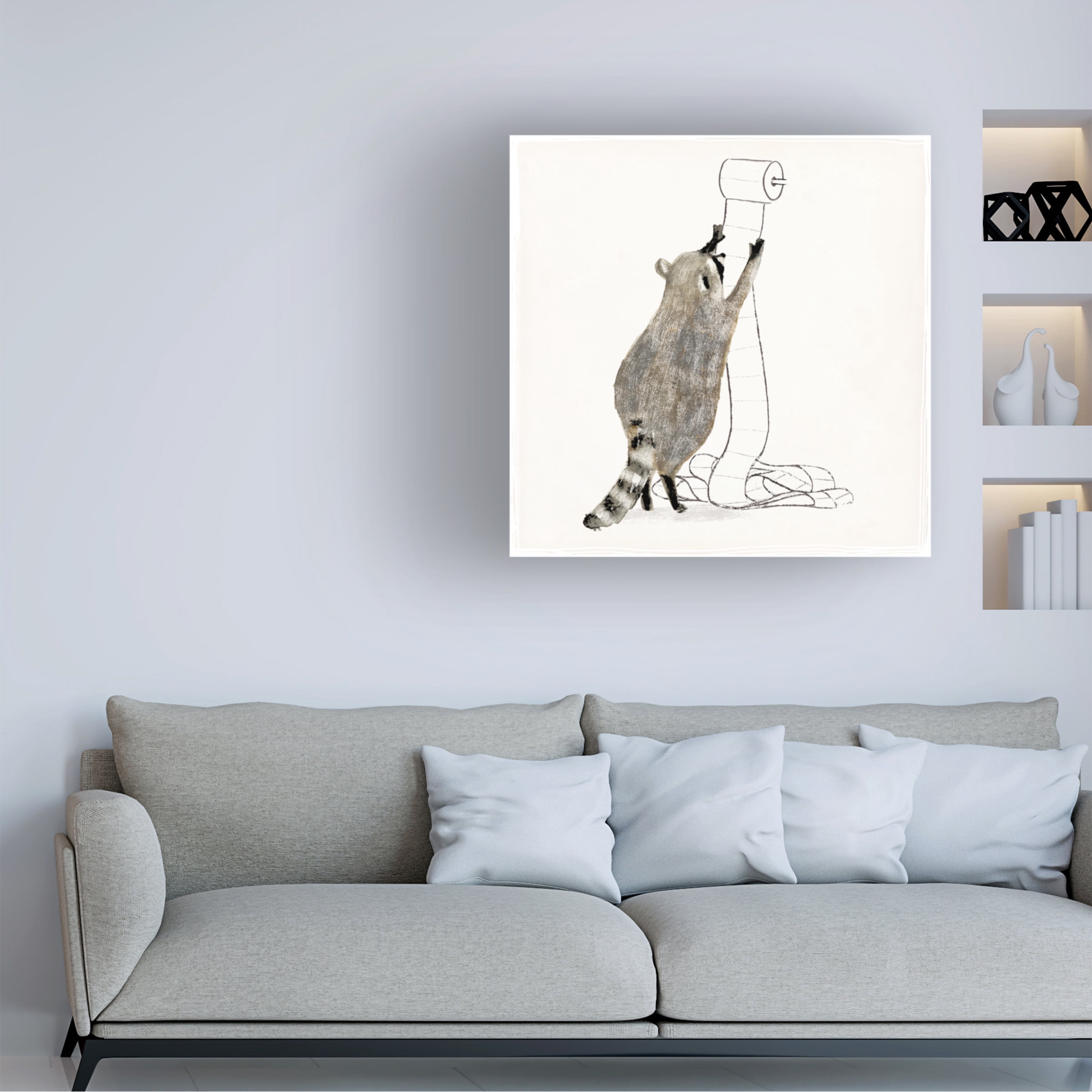 Victoria Barnes 'Rascally Raccoon IV' Canvas Art