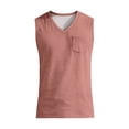 thumbnail image 5 of Men's V-Neck Sleeveless Quick-Dry Sports T-Shirt, Muscle Cotton Shirts, Summer Athletic Casual Basic Tees with Pocket, 2XL, 5 of 8