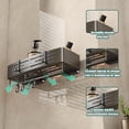thumbnail image 3 of Esquinero para Ba&ntilde;o Regadera Ventosa Repisas Sin Taladro Organizador de Regadera Metal de Aluminio Porta Shampoo Anti&oacute;xido Estante Organizador Ba&ntilde;o Gris Mueble para Re, 3 of 6