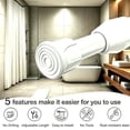 thumbnail image 3 of 2 Pack Spring Tension Curtain Rod Adjustable 15.7 to 28 Inches, 0.63" Diameter, White, 3 of 8