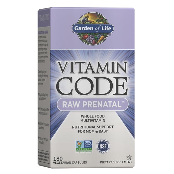 Garden of Life Vitamin Code Raw Prenatal, 180 Vegetarian Capsules