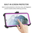 thumbnail image 5 of FIEWESEY for Samsung Galaxy S22 Phone Case,Heavy Duty Shock-Absorption/High Impact Resistant Armor Holster Defender Case with Kickstand + Swivel Belt Clip Holster for Samsung Galaxy S22(Purple), 5 of 7