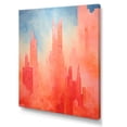thumbnail image 2 of Designart "Pinkish Spire Urban Dreams I" Skyscrapers Wall Art Prints, 2 of 7