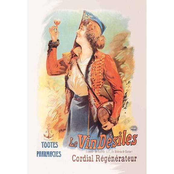 Le Vin Desiles Fine art canvas print (20" x 30")