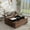 Walnut & Black, variant on 47" Large Lift Top Coffee Table with Power Outlets & 2 Storage Drawers, Morden Wooden Coffee Table w/Hidden Compartment Storage, Center Lift Coffee Table for Living Room,Walnut&White