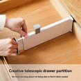 thumbnail image 2 of 5 Pack Drawer Dividers for Clothes, 11.02inch-17.52inch Adjustable Drawer Organizers 4.13inch High, 2 of 5