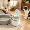 thumbnail image 5 of Plastic Pet Litter Bin with Odor-Proof Elastic Top, Holds Garbage Bags, for Cat Litter and Pet Waste Storage, 5 of 6