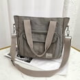 thumbnail image 3 of WIZUTIZ Women Ladies Fashion Nylon Shoulder Messenger Bags for Women Womens Messenger Bags Womens Crossbody Bags Shoulder Bags Large Solid Bags Waterproof Easy Carry Any Phone Bag 1 PC Gray, 3 of 3