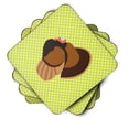 thumbnail image 2 of Carolines Treasures BB7812FC Bronze Turkey Green Foam Coaster, Set of 4, 2 of 3
