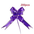 thumbnail image 4 of Matsuzay 200 piezas de flores para envolver regalos, accesorio de aniversario, manualidades florales Kits de decoración para fiestas borde de oro púrpura, 4 of 6
