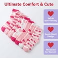 thumbnail image 3 of TRANSLINK 7 Packs Womens Pink Fuzzy Socks Warm Cozy Soft Winter Slipper Socks Gift Size 5-9, 3 of 7
