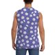 thumbnail image 4 of Balery Daisies Flowers Camisetas sin mangas para hombre, absorbe la humedad y protege contra el mal olor.-Large, 4 of 7