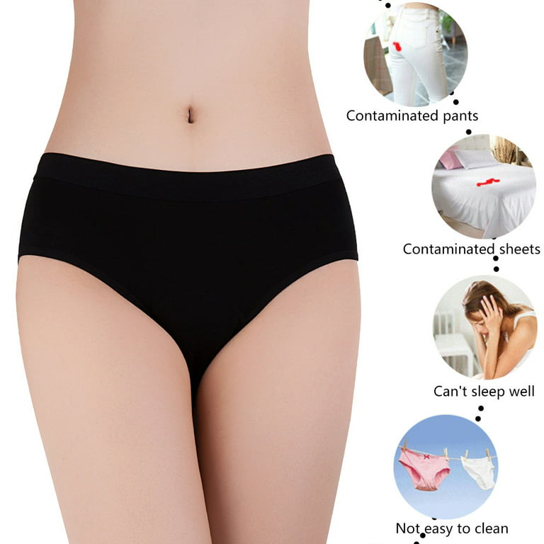 Bloomyfit Incontinence Panties - Bloomyfit Leakproof Panties, Design  Comfort Leakproof Panties for Women (3pcs-A,L)
