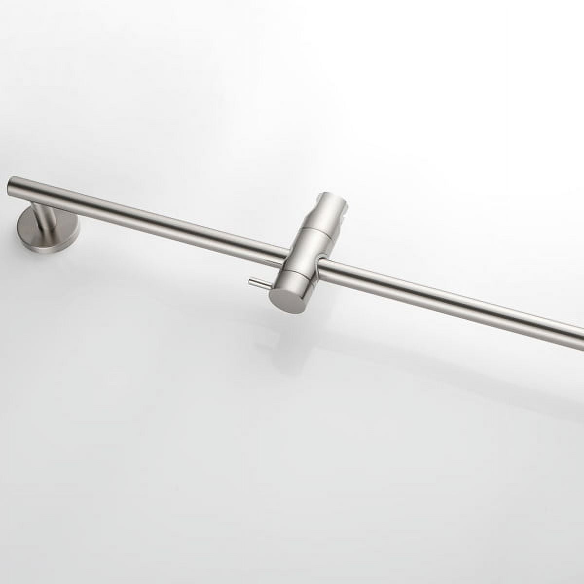 26" Matte Black Handheld Shower Kit - Adjustable Slide Bar with 60" Hose, Solid Brass Construction for Bathroom Upgrades