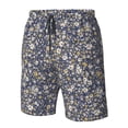 thumbnail image 5 of Kdxio Daisies Flowers Pattern Mens Casual Shorts - Drawstring Summer Beach Sports Shorts for Men, 5 of 9