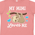 thumbnail image 4 of Inktastic My Mimi Loves Me with Sloth and Hearts Boys or Girls Toddler T-Shirt, 4 of 5