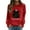 3-Red, variant on 2025 Puawkoer Hooded sweater 1PC Top White Fox Hoodie Black Sweawomen Fleece Pullover Women Hoodie Womens Christmas Print Sweatshirt Round Neck Fit Pullover Tops Casual Long Sleeve Workout Shirts Lo