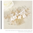 thumbnail image 3 of Pearl Flower Hair Comb Wedding Hair Comb Bridal Hair Comb Decorative Hair Side Comb, 3 of 8