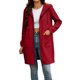 thumbnail image 1 of LLYWEY Zip-Up Sudadera con Capucha Larga Suave para Mujer Ligera de Forro Polar Suave con Cordón Casual de Manga Larga con Cierre de Zíper Chaquetas con Capucha con 2 Bolsillos Frontales, 1 of 9