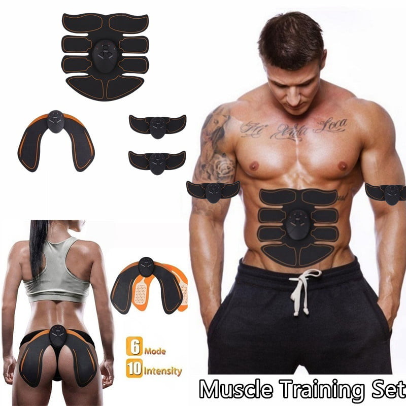 Electronic Muscle Stimulation EMS Training Device Fitness Electrostimulator Muscle Training Man/Woman Massage Belt Abdomen Arms Legs and Body for All Sizes BOZHOO EMS Trainning,Muscle Stimulator
