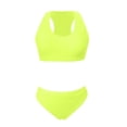 thumbnail image 5 of Afdoent Women's Tankini Swimsuits Solid Color Sports Bikini Set Two Piece Swimwear Tankini For Water Activities Summer Beach Swimming Beachwear, 5 of 6