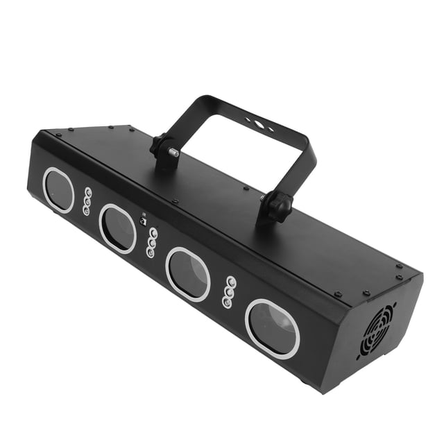 DJ Disco Light, Lente 3D Intermitente Panorámico Con Color RGB, Control Remoto Activado Por Sonido, 9 Lentes 4 Patrones, Para Fiesta, Baile, Club, KTV, Escenario, Boda