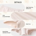 thumbnail image 5 of Balabala Girls 3-Pack Soft Cotton Briefs – Apple & Bunny Print Toddler & Kids Underwear, 5 of 6