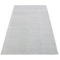 thumbnail image 5 of Solid Ivory Hand Made Textured Wool Area Rug | Low Pile | No Shedding | TRD163, 5 of 9