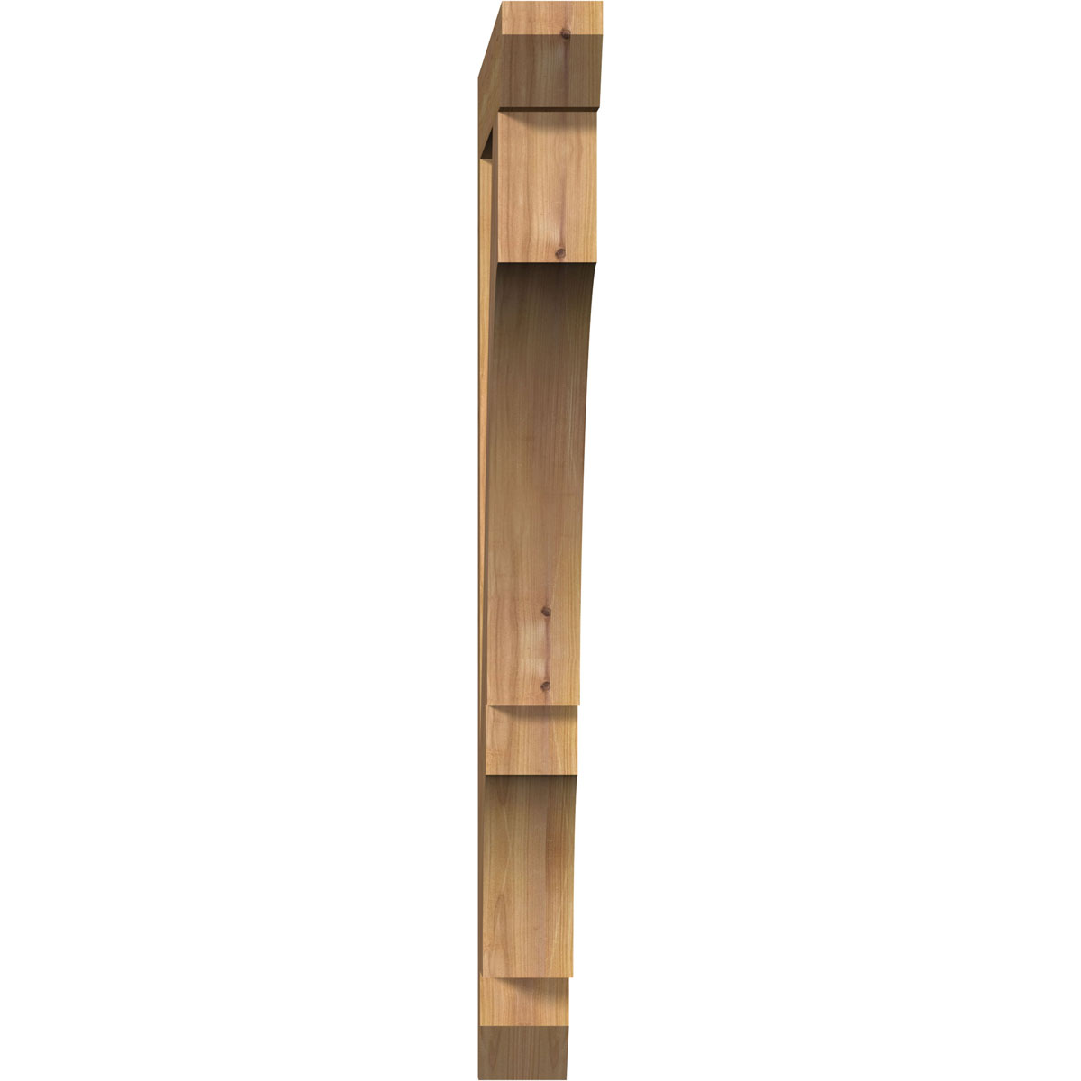 Ekena Millwork 3 1/2"W x 32"D x 40"H Balboa Slat Smooth Bracket, Western Red Cedar