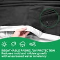 thumbnail image 7 of 275 Gallon 1000L IBC Tote Cover, 600D Polyester, Zipper Outdoor Water Tank Protective Cover, Black, 7 of 7
