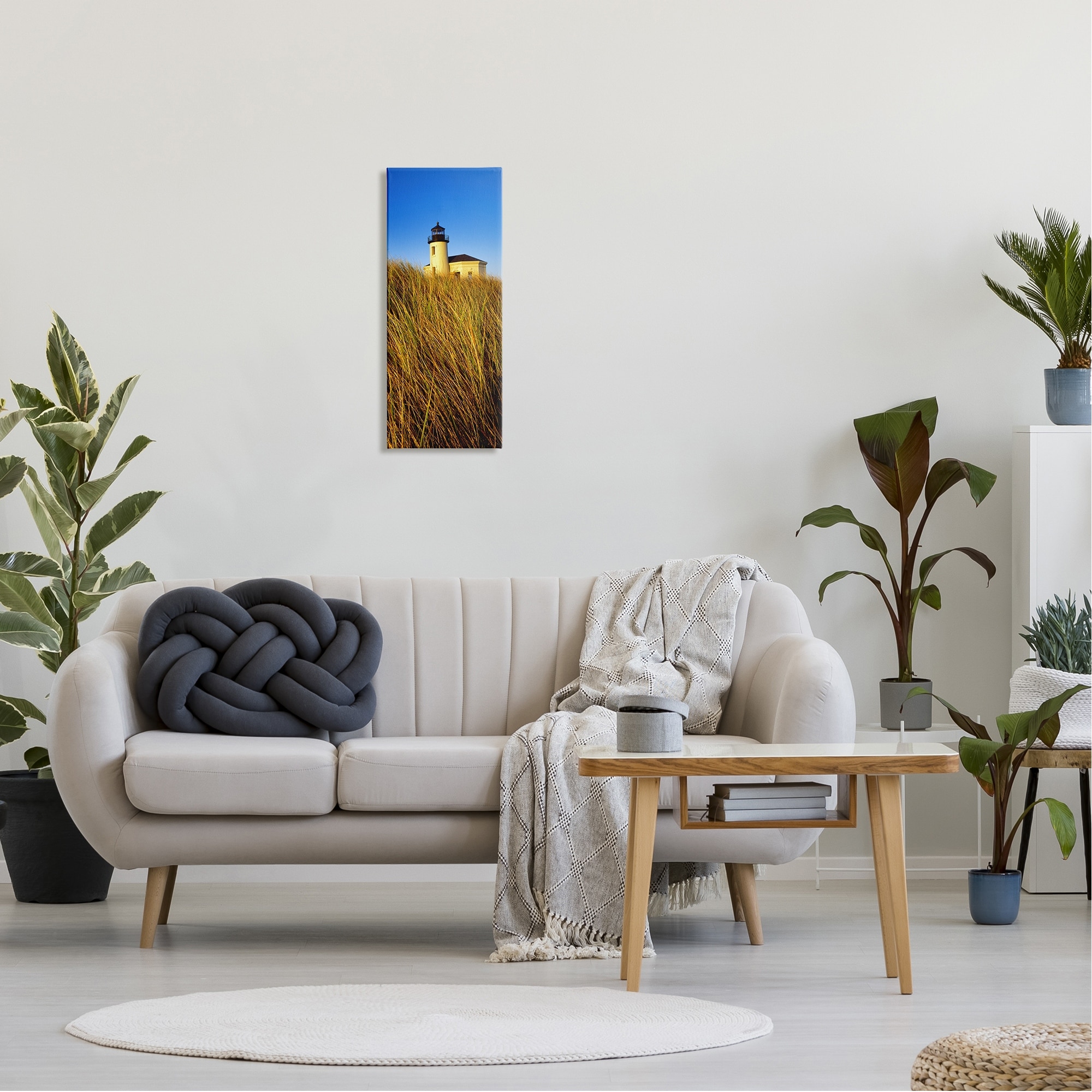 Stupell Industries Coastal Lighthouse Photography Coastal Photography Gallery Wrapped Canvas Print Wall Art