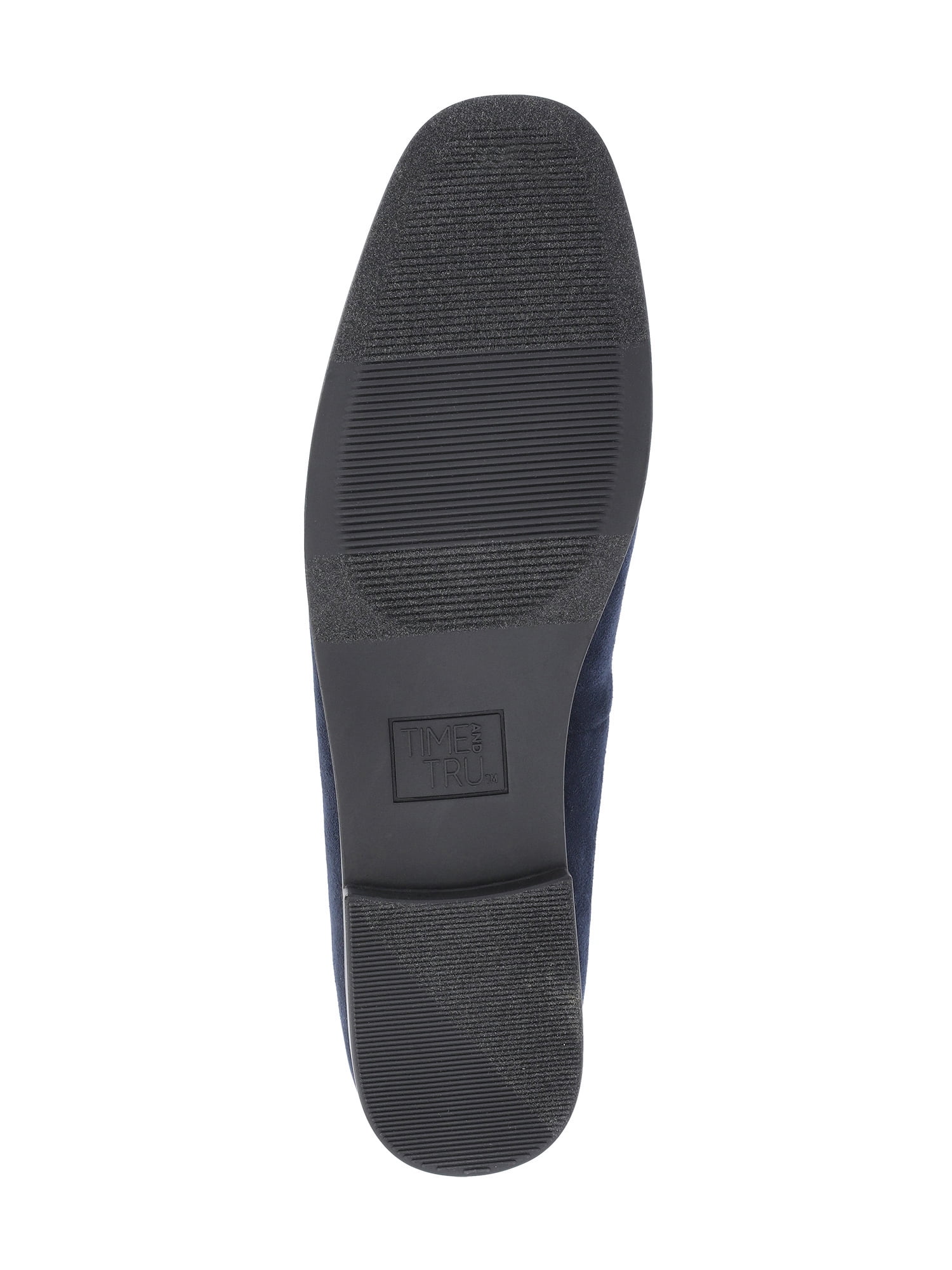 Time and Tru Women's Faux Leather Buckle Loafers