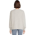 thumbnail image 3 of Time and Tru Women's Drawstring Hem Textured Top, Sizes XS-XXXL, 3 of 5