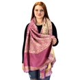 thumbnail image 2 of Blanket Scarf Thick 4 Ply Reversible Paisley Pashmina Thick Scarf Wrap Shawl, 2 of 10