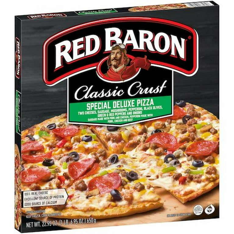 Red Baron Deluxe Classic Crust Pizza (22.95oz, 16 Case) with Zesty