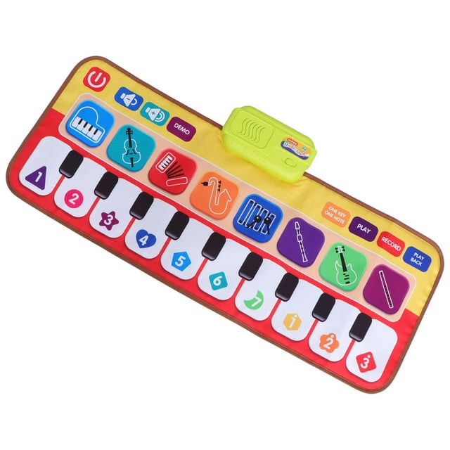 FONDOTIN 1Pack Piano Dancing Mat Assorted Color Hand Eye Coordination Indoor Play