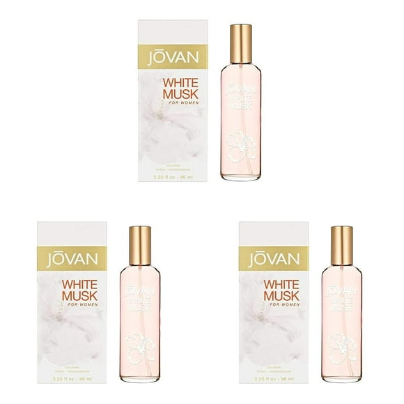 Jovan White Musk For Women, Cologne Spray, 3.25-Ounce Bottle (Pack of 3)