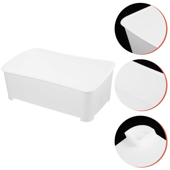 HAKIDZEL Square Plastic Turtle Enclosure for Household Turtle Tank and Hibernation 1Pack 32.00X21.00X12.50cm