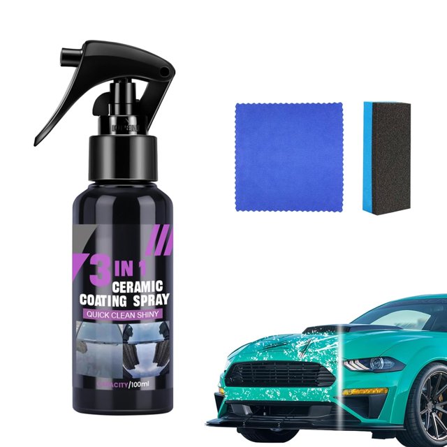 High Protection Fast Nano Ceramic Coating Spray, Prepinfoam 3 in 1 Ceramic Coating Spray, Car Scratch Nano Repair Sprays, Plastic Parts Refurbish Agent