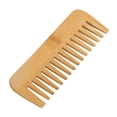 thumbnail image 3 of Peine de barba de bambú con dientes anchos para hombres, textura del cabello, modelado, herramientas de peinado, electrodomésticos, 3 of 14